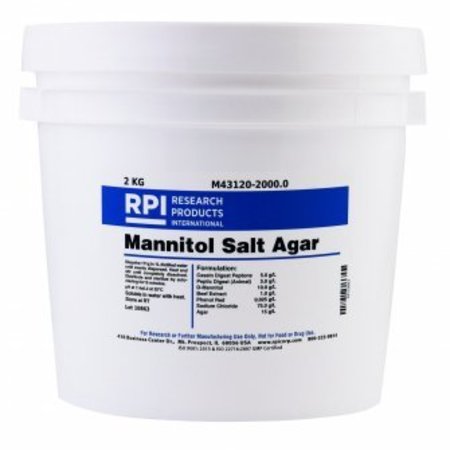 RPI Mannitol Salt Agar, 2 KG M43120-2000.0